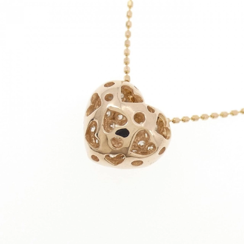 K18PG Dây chuyền kim cương hình trái tim 0.50CT - Hàng hiệu Chính hãng 857105