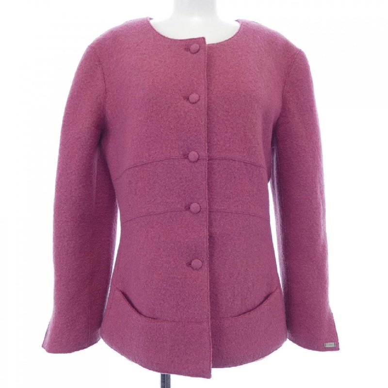 【Mã giảm giá】【Cổ điển】Áo khoác không cổ CHANEL 636751