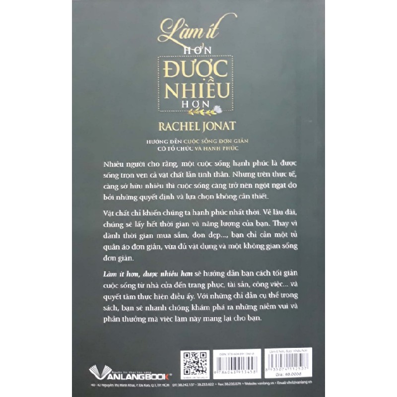 Làm Ít Hơn Được Nhiều Hơn - Rachel Jonat 163219