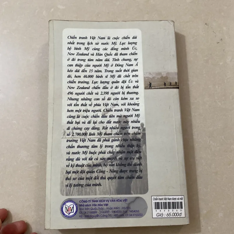 Chiến tranh Việt Nam được và mất (hay những bài học từ cuộc chiến tranh Việt Nam 1033354