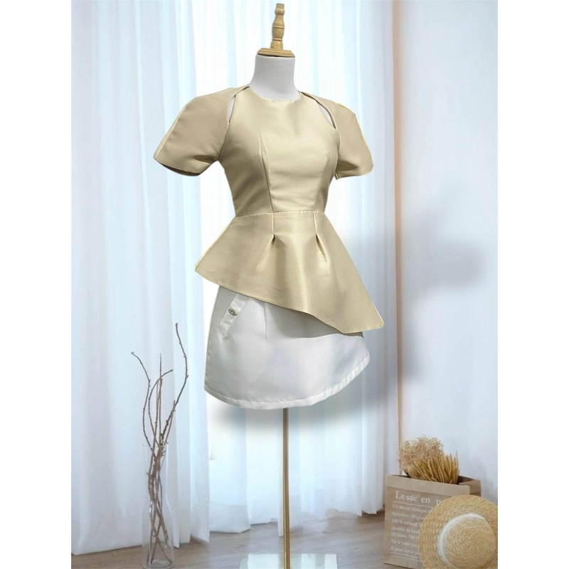 [New] Áo peplum CLAYMORE sang chảnh lệch tà size S 369266