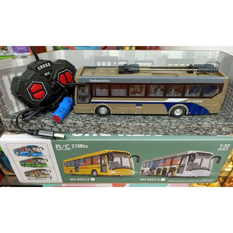 Xe Ô Tô Buýt Đồ Chơi Điều Khiển Từ Xa 9933-1 Dùng Pin Sạc Có Đèn Sáng City Series Bus 195814