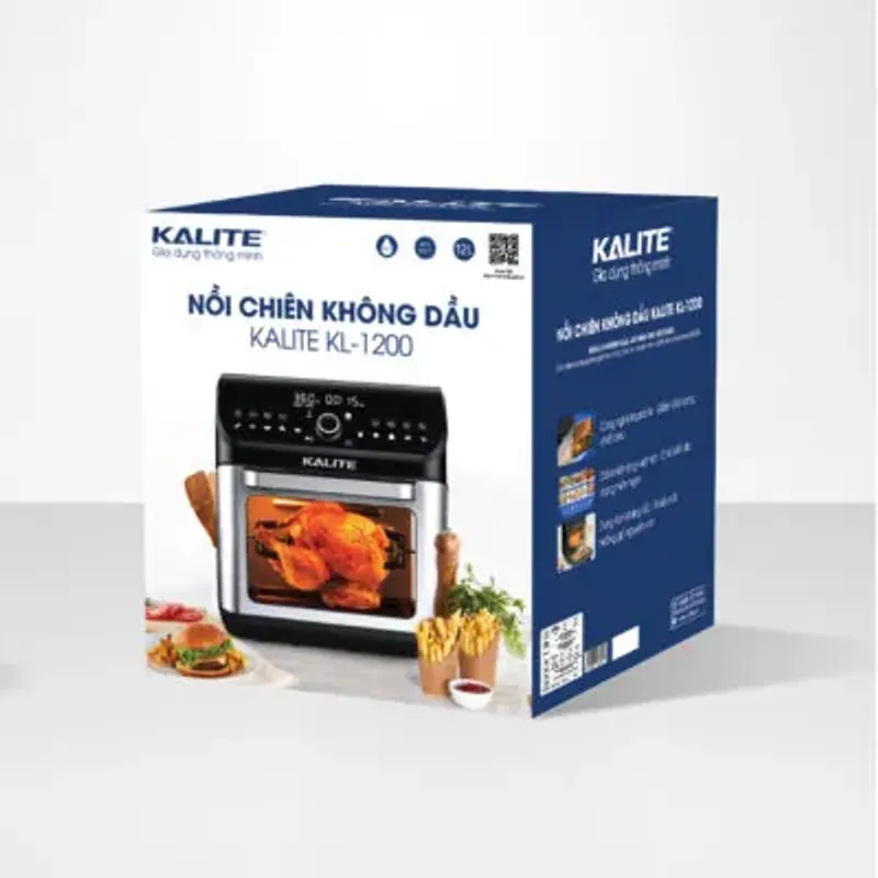 Nồi Chiên Không Dầu KALITE KL-1200 – 12L 💥 Giảm 95% Chất Béo – Ăn Ngon Mà Vẫn Healthy 714211