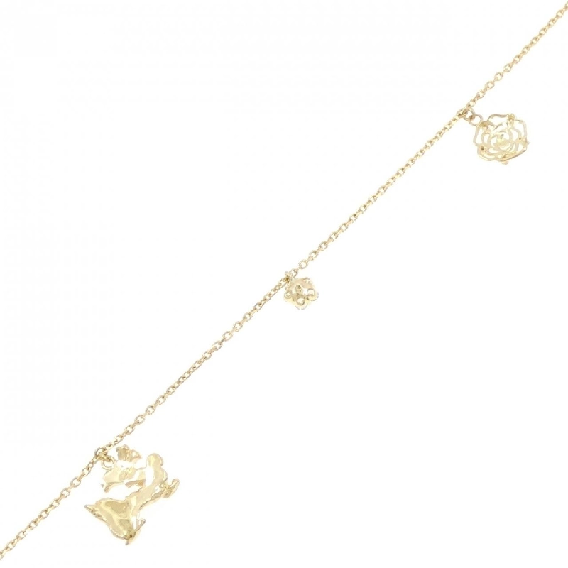 K18YG Hoa hồng × Hoa × Kỳ Lân Vòng chân kim cương 0.21CT - Hàng hiệu Chính hãng 872050