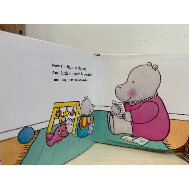 📘Little  Hippo's New baby (a lift-the-flap story) 🦛 527358