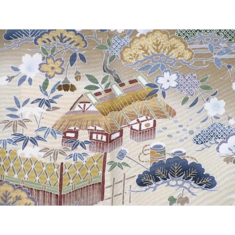 Áo màu sắc lưu giữ 友禅金彩加工 ボカシ染 - Hàng hiệu Authentic 878144