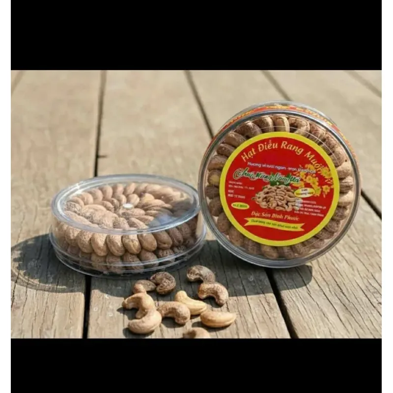 Hạt Điều rang muối Bình phước Loại 1- hộp điều xếp hoa 500gr điều việt ngậy béo thơm  758904