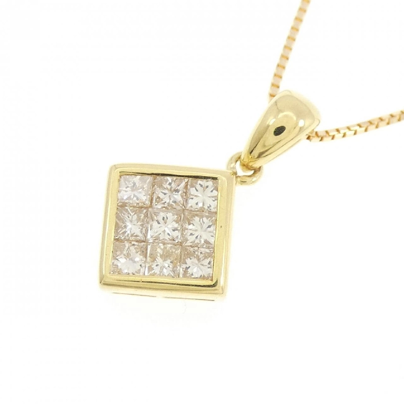 K18YG Dây chuyền kim cương 0.50CT - Hàng hiệu Chính hãng 863959