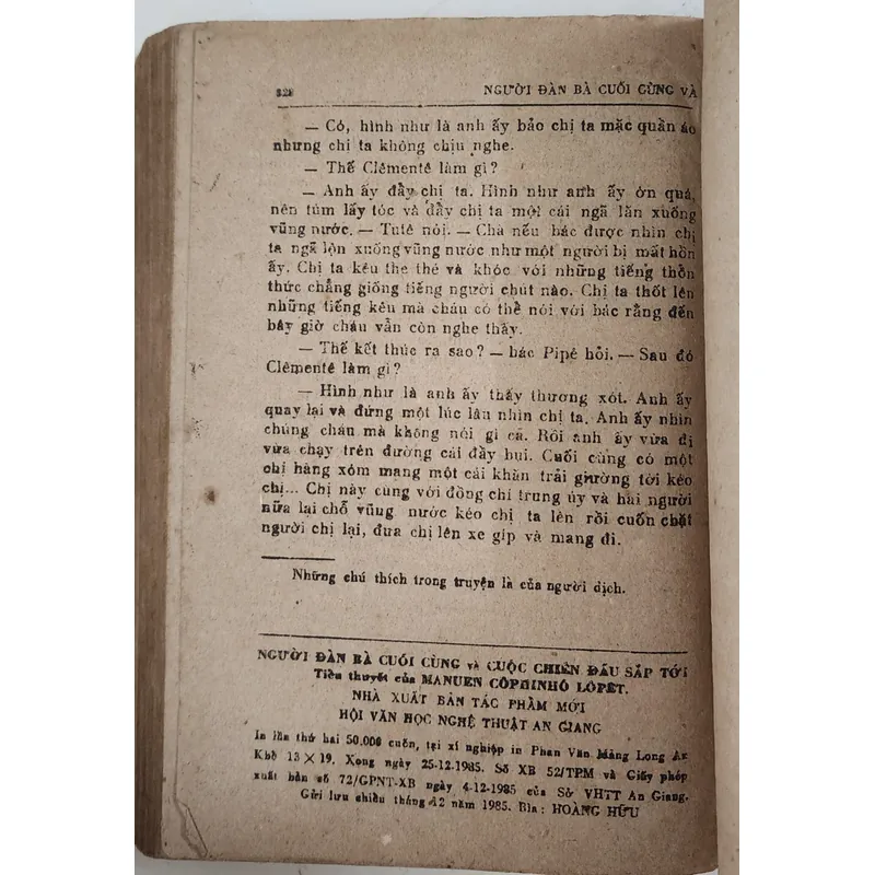 NGƯỜI ĐÀN BÀ CUỐI CÙNG VÀ CUỘC CHIẾN ĐẤU SẮP TỚI -
Giải thưởng "Nhà Châu Mỹ" 1971  714661
