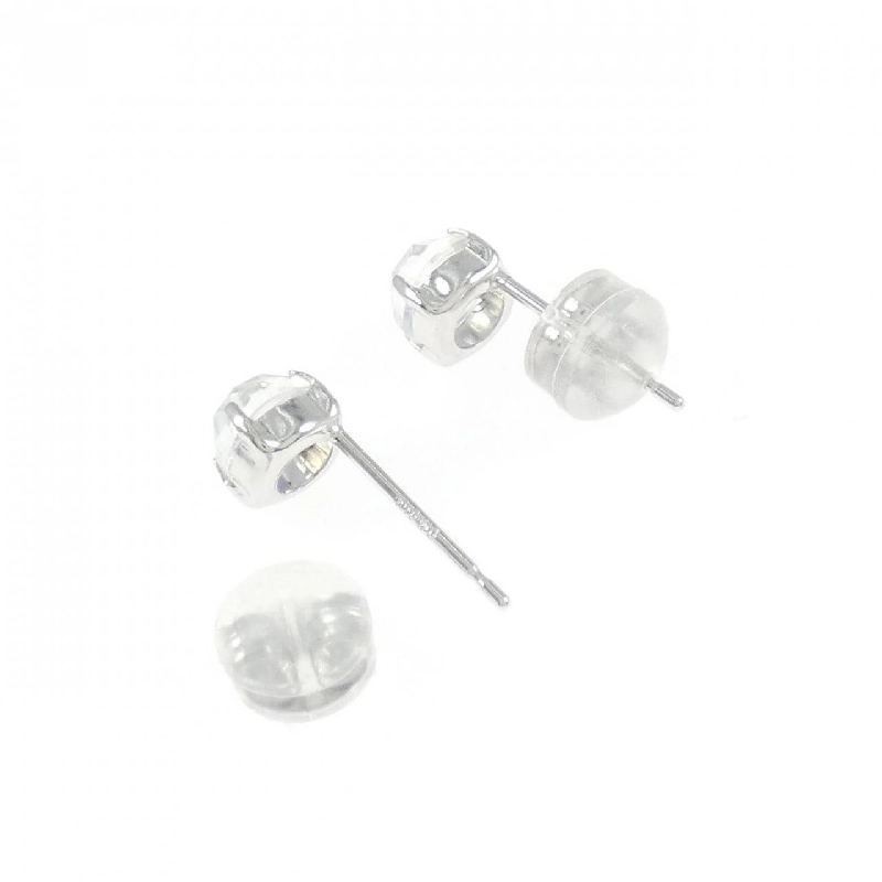 K18WG Đá mặt trăng Bông tai - Hàng hiệu Chính hãng 874080