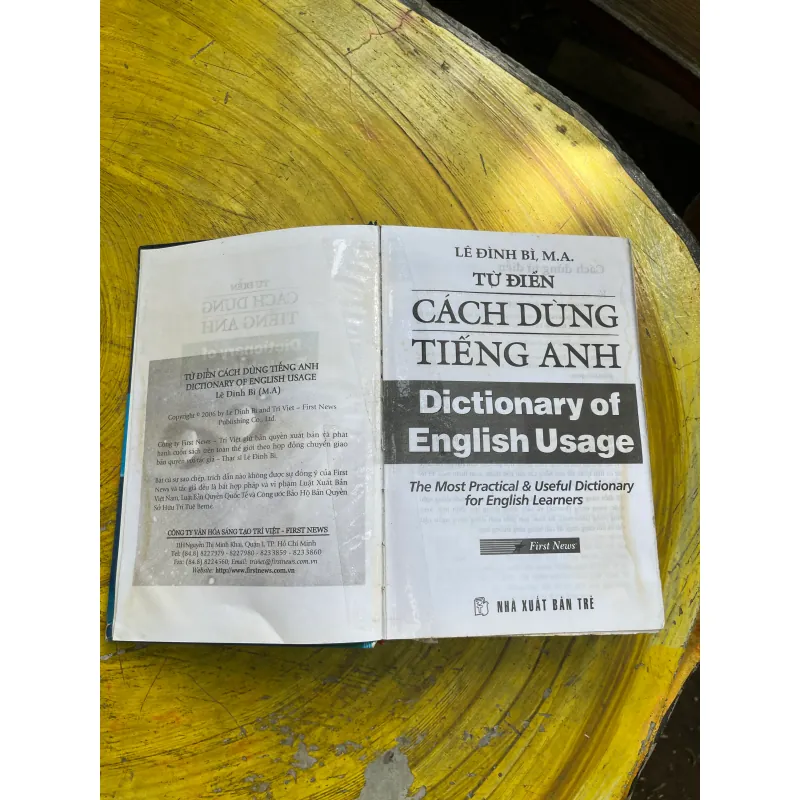 TỪ ĐIỂN CÁCH DÙNG TIẾNG ANH- LÊ ĐÌNH BÌ M.A 730960