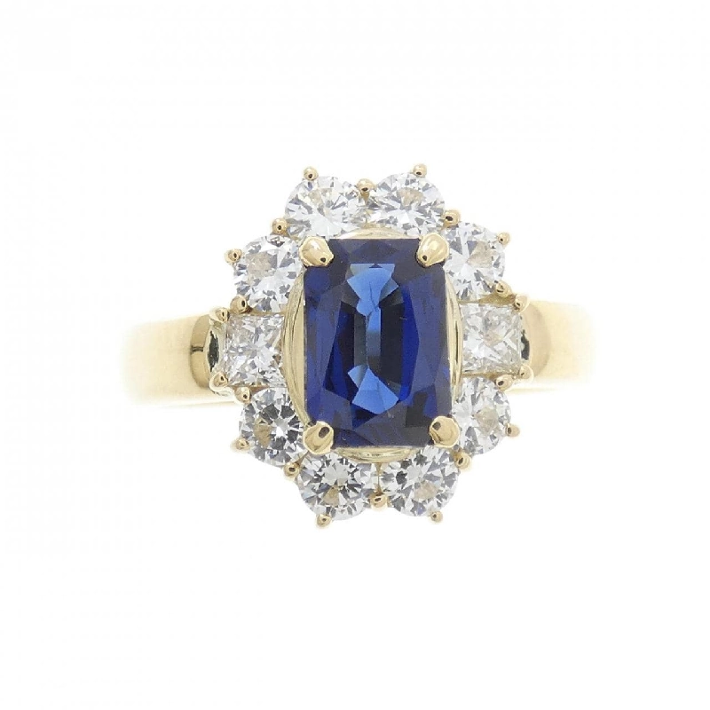Nhẫn Sapphire K18YG 1.21CT - Hàng hiệu Chính hãng 848045