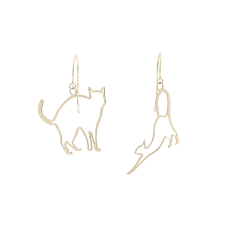 K18YG Bông tai mèo - Hàng hiệu Chính hãng 876002