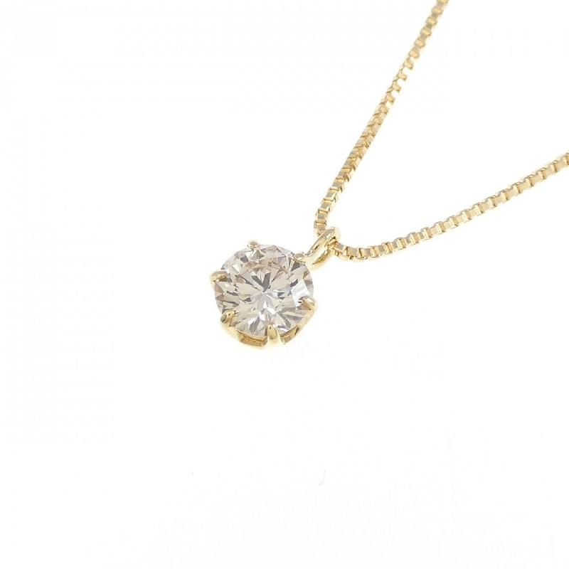 K18YG Solitaire Dây chuyền kim cương 0.252CT - Hàng hiệu Chính hãng 861572