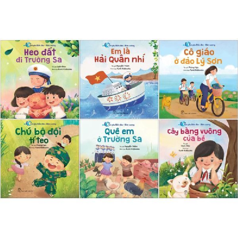 Combo Em Yêu Biển Đảo-Biên Cương (Bộ 6 Cuốn) - Phùng Hạo, Nguyễn Thắm, Uyên Đào, Funti Kidbooks 295541