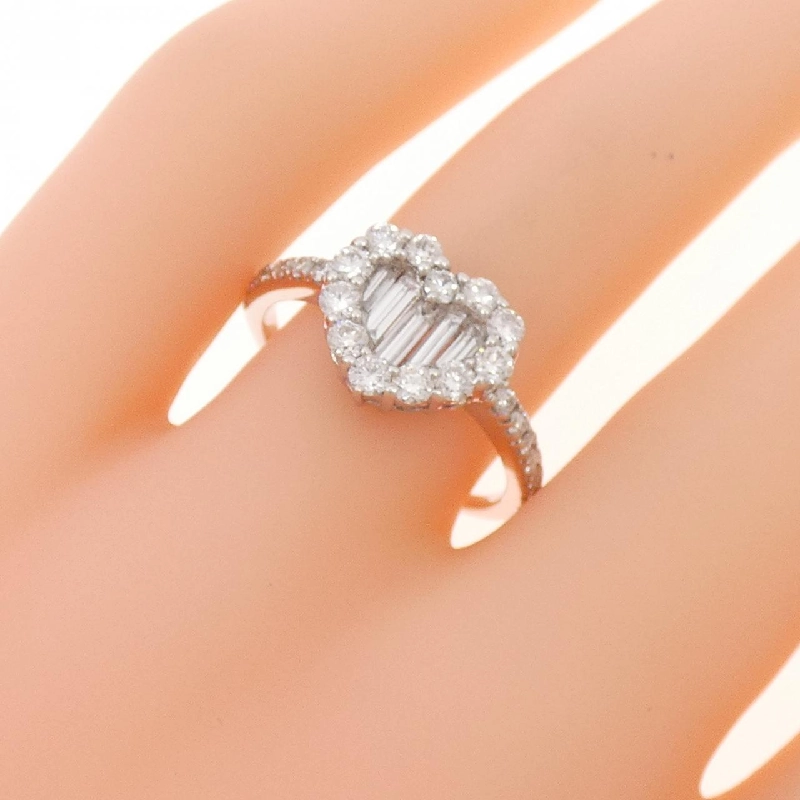 Nhẫn kim cương hình trái tim K18WG 1.00CT 669237