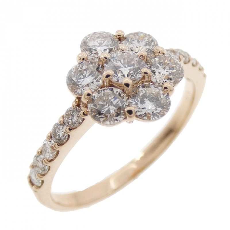 Nhẫn kim cương hoa K18PG 1.00CT 670380