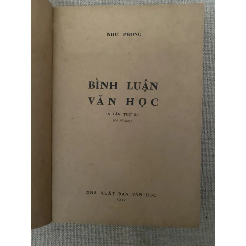 Bnb luận Văn học - Như Phong 1003879