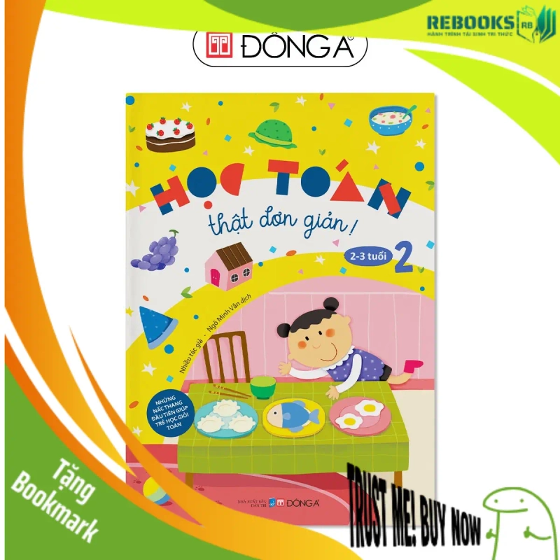 (TẶNG BOOKMARK) Học toán thật đơn giản 2 -3 tuổi - T2 - 48 Sách thiếu nhi 945228