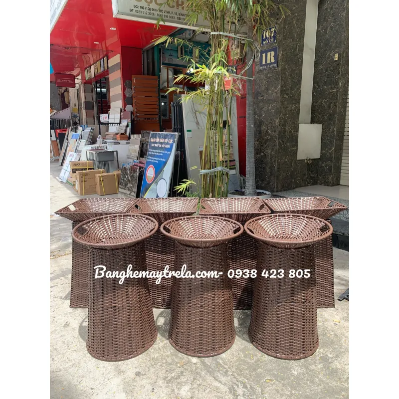 Giỏ trưng trái cây hoa quả siêu thị mây nhựa 927212