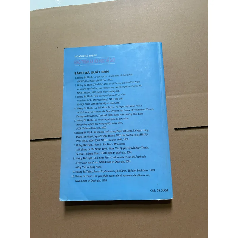 Giáo trình xã hội học về giới 622471