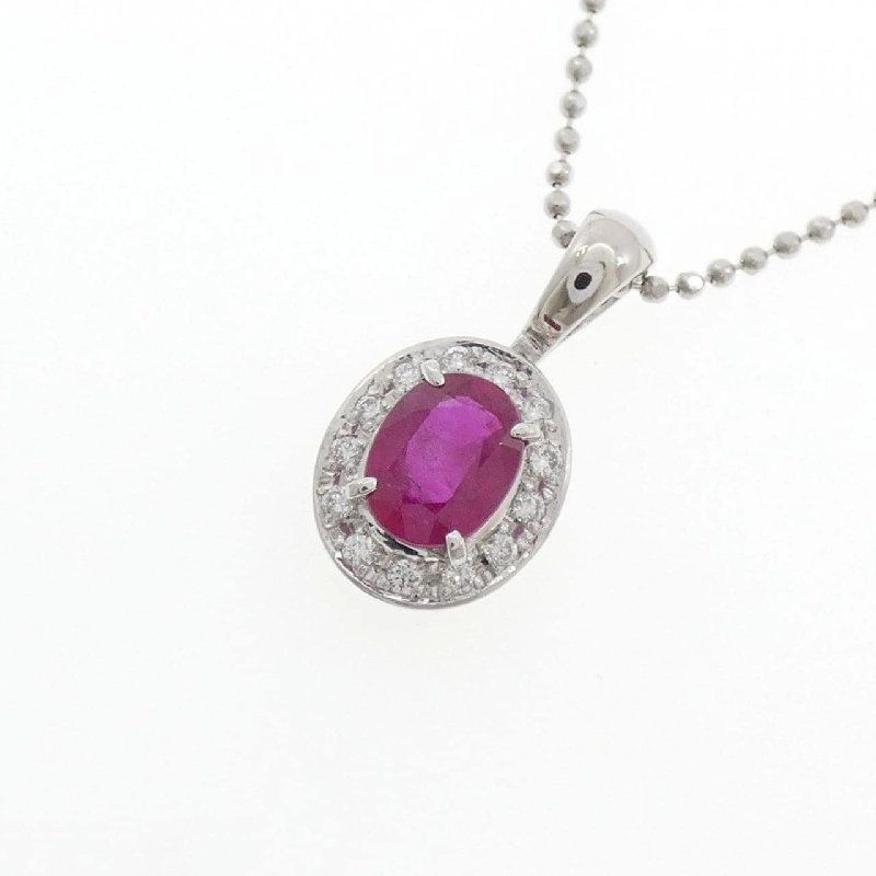 Dây chuyền ruby PT900/PT850 1.04CT - Hàng hiệu Authentic 857569