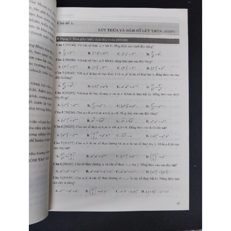 Tuyển chọn 4000 bài tập mũ - logarit và hình học toạn độ OXYZ mới 90% bẩn nhẹ 2019 HCM2608 Lê Văn Tuấn GIÁO TRÌNH, CHUYÊN MÔN 251243