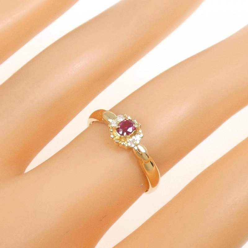 Nhẫn Ruby K18YG - Hàng hiệu Chính hãng 853297