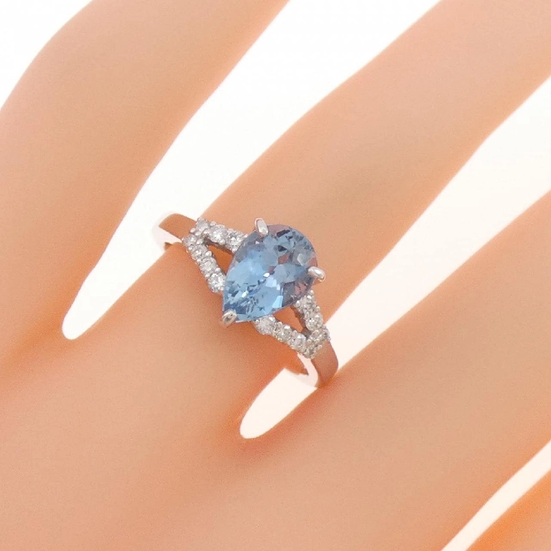 Nhẫn Aquamarine K18WG 1.12CT 665477