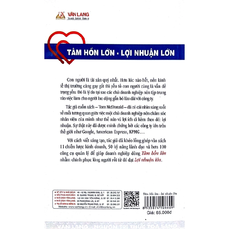 Tâm Hồn Lớn Lợi Nhuận Lớn - Tom McDonald 287629