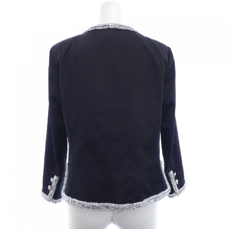 【Mã giảm giá】Áo khoác không cổ CHANEL 643803