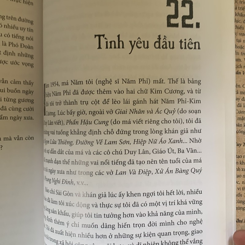 Hồi ký nghệ sĩ Kim Cương- Sống Cho Người,Sống Chi Mình- Mới 85% 149498