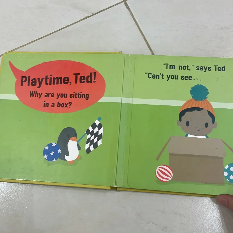 NGOẠI VĂN tiếng anh trẻ em : PLAYTIME WITH TED with BIG FLAPS for little hand - Bloomsbury 1027800