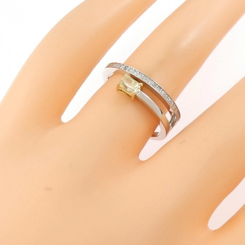 Nhẫn kim cương PT900/K18YG 0.281CT 670624