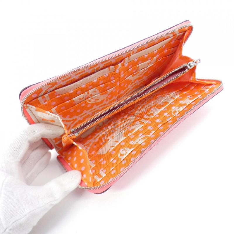 Ví Hermes BRIDES DE GALA FANTOME A POIS lụa trong cổ điển 075188CK 623758