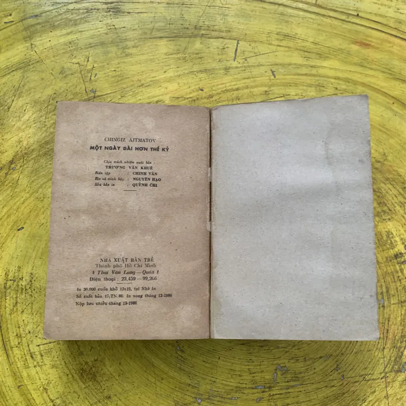 MỘT NGÀY DÀI HƠN THẾ KỶ BẢN BAO CẤP 746507