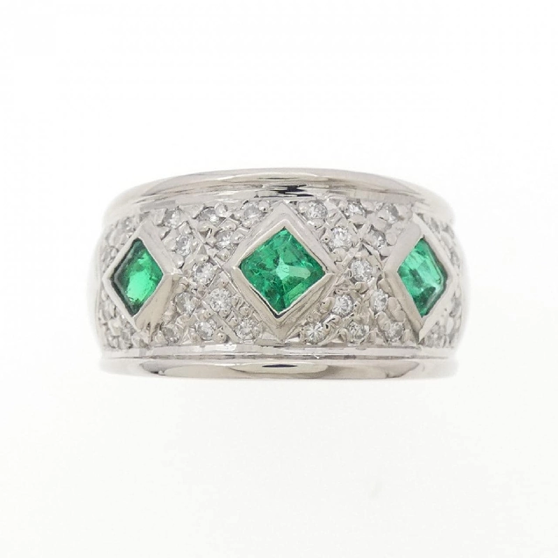 Nhẫn Emerald PT900 0.51CT - Hàng hiệu Chính hãng 848655