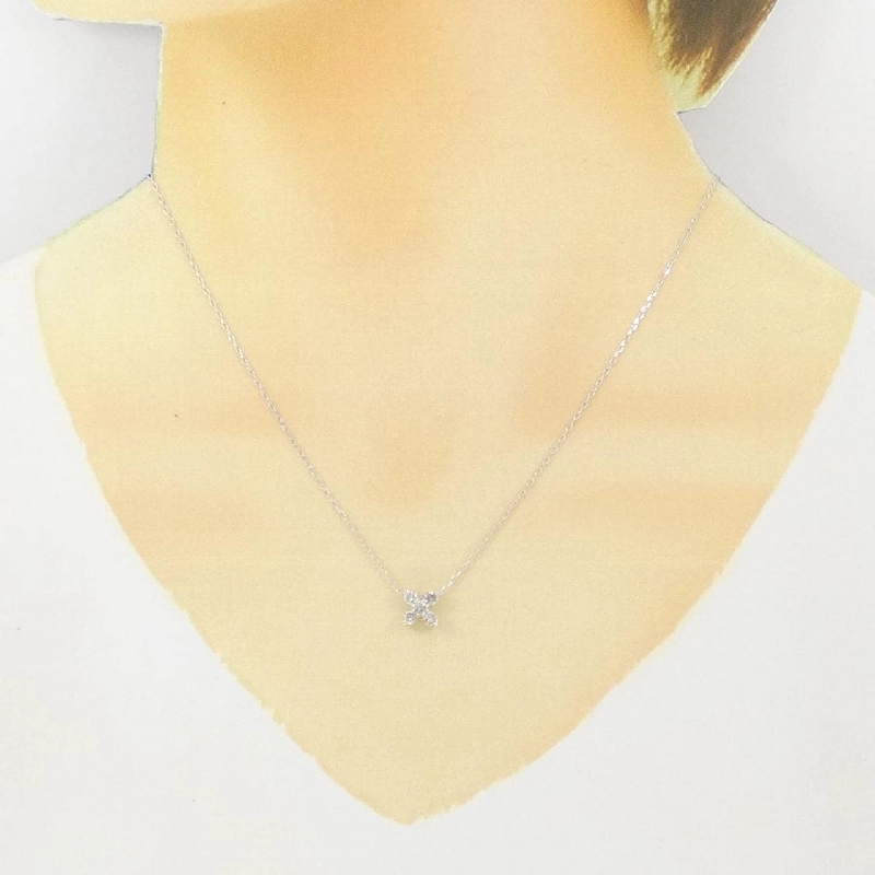 K18WG Dây chuyền kim cương 0.40CT - Hàng hiệu Chính hãng 858875