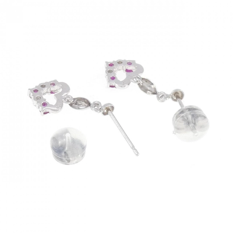 PT Heart Ruby Earrings - Hàng hiệu Chính hãng 869001