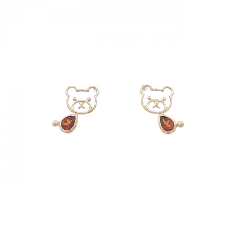 K10YG Bông tai Garnet - Hàng hiệu Authentic 871194