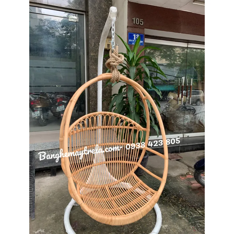 Xích đu mây tự nhiên treo phòng khách 789506