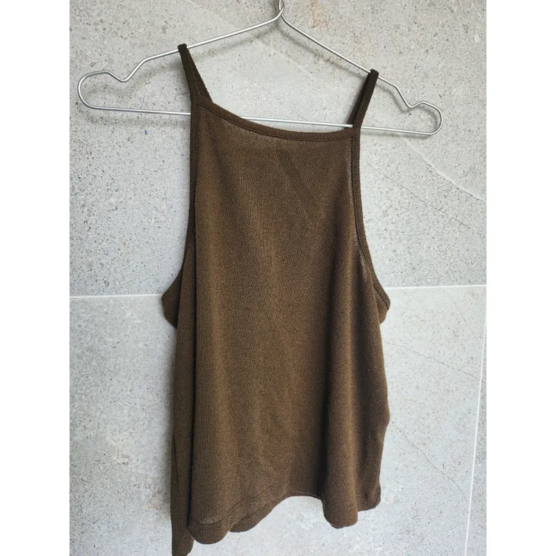 Áo hai dây vải len tăm 600927