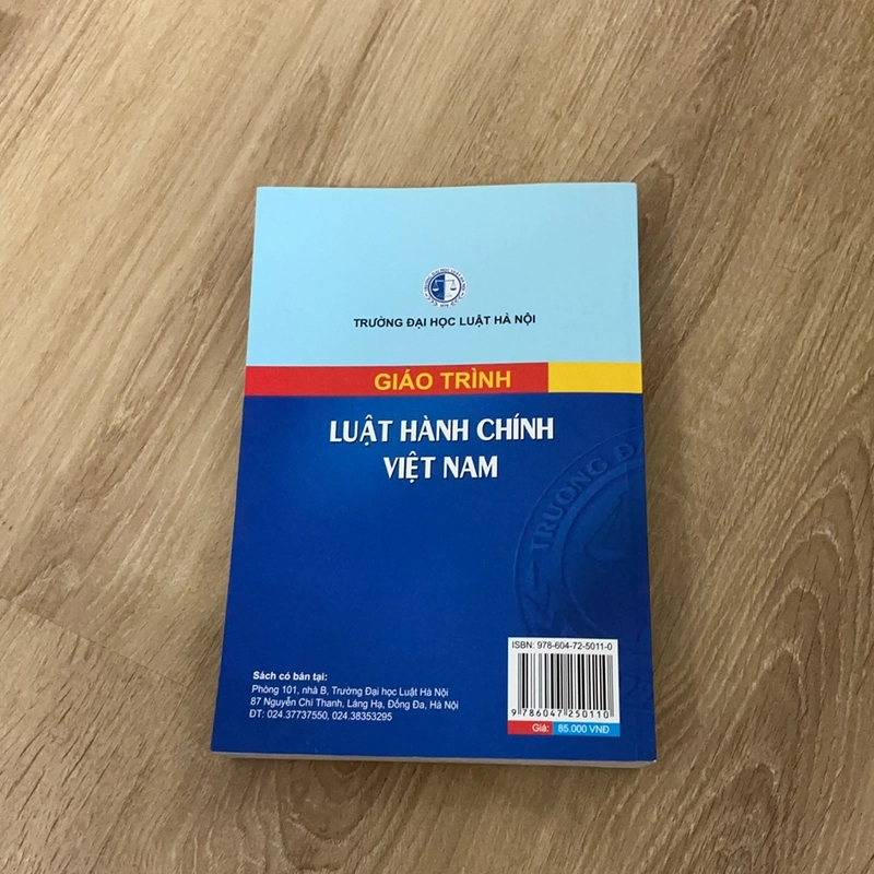 Giáo trình luật hành chính Việt Nam - Trường đại học Luật 477404