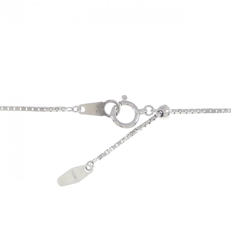 K18WG Lá Bạch Kim Tourmaline Dây Chuyền 0.14CT - Hàng hiệu Chính hãng 862472