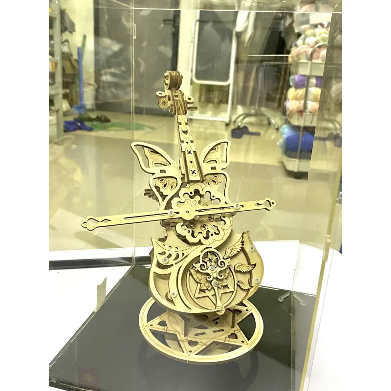 Hộp Nhạc Gỗ Lắp Ráp Đàn Violin Chuyển Động Độc Đáo 779795