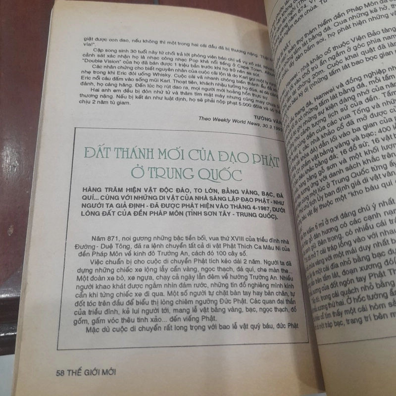 Bán nguyệt san THẾ GIỚI MỚI số 56 năm 1993 505517