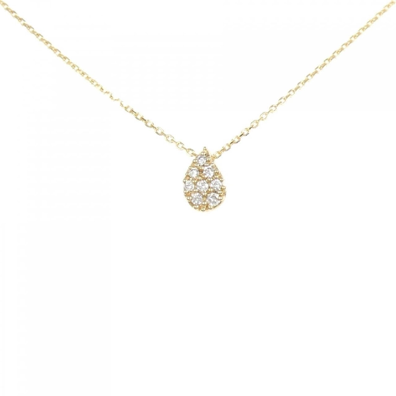 K18YG Pave Diamond Necklace 0.07CT - Hàng hiệu Authentic 861471