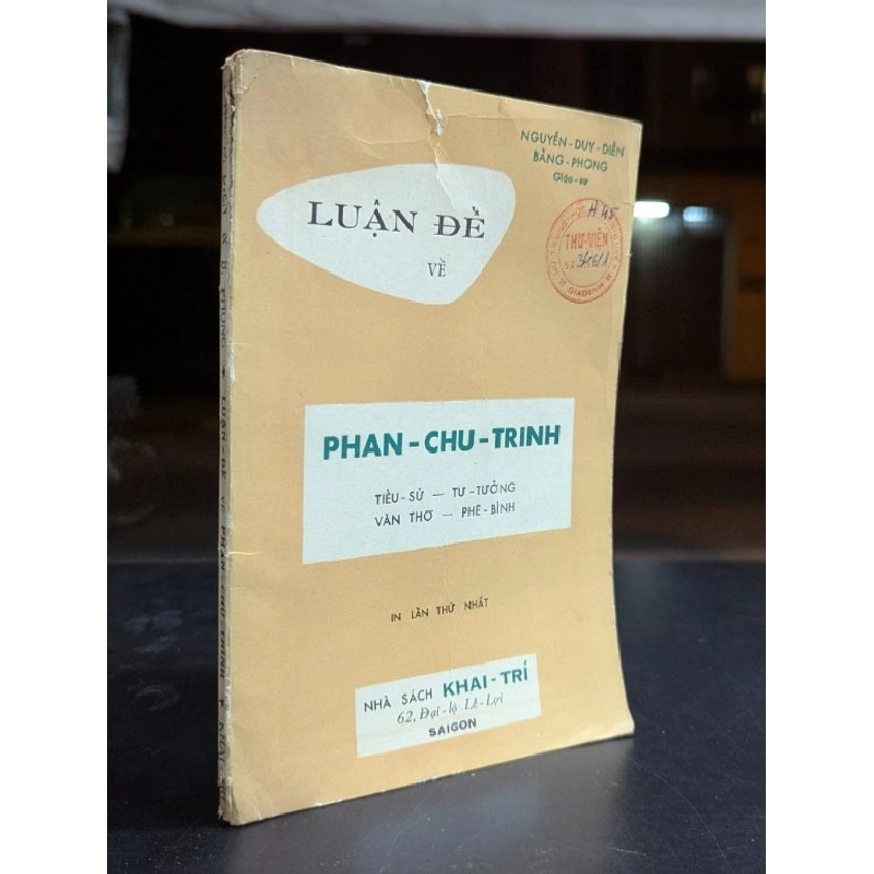 Luận đề về phan chu trinh - Nguyễn Duy Diễn & Bằng Phong 538034