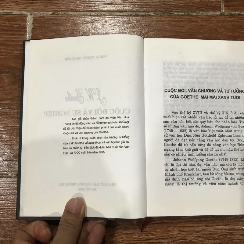 J. W. GOETHE CUỘC ĐỜI, VĂN CHƯƠNG VÀ TƯ TƯỞNG (10) 1000753
