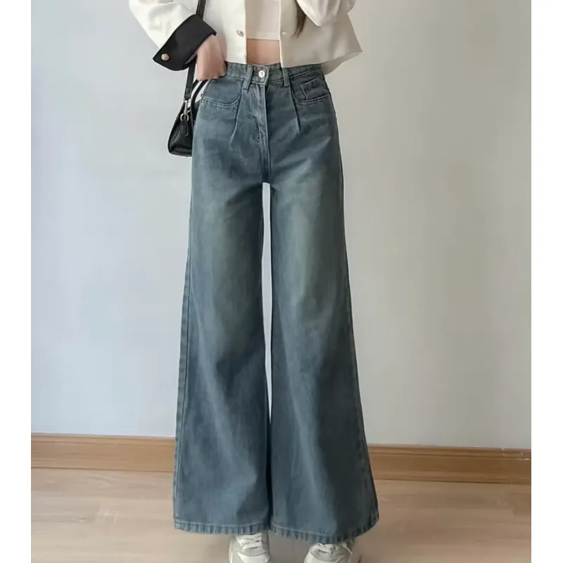 Quần jean nữ ống suông loe  596725